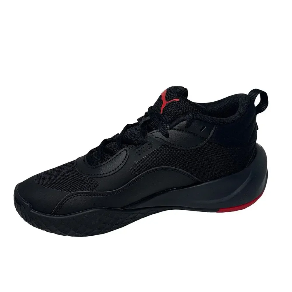 PUMA Playmaker Pro Basketball Youth Boys Black Sneakers Athletic Shoes SZ/5 J
